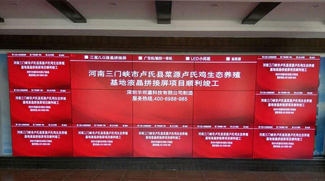 55-inch Mosaic Screen Project of Henan Lushi Chicken Breeding Base