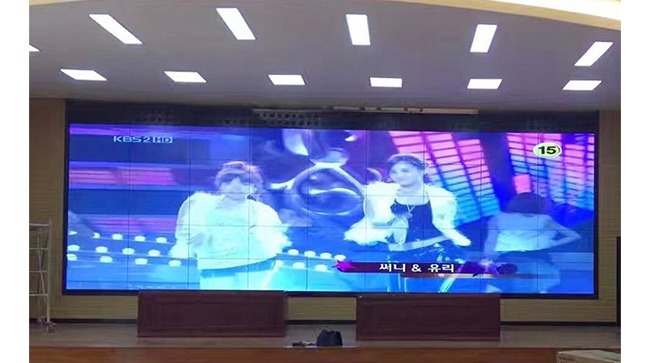 LCD splicing screen project of a state-owned enterprise hall in Beijing