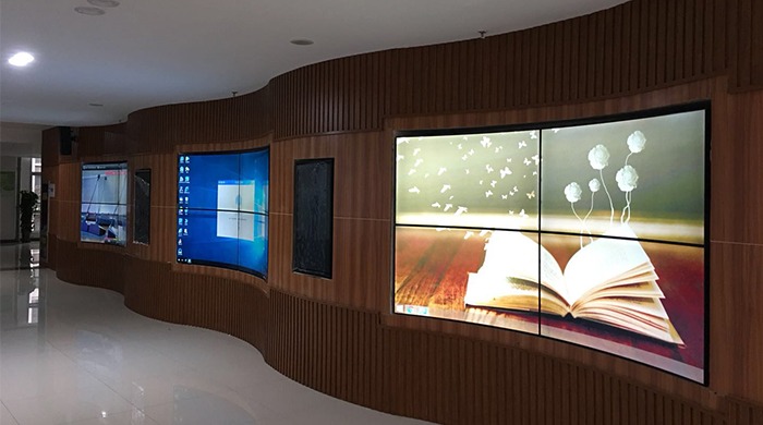 Curved LCD splicing screen project in Hefei Talent Market, Anhui
