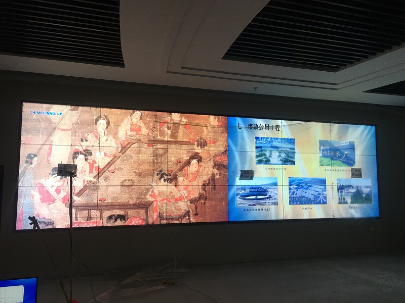 甘肃省合作市融媒体中心液晶拼接屏项目