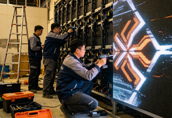 深圳会议室 LED 屏上门安装调试服务.jpg