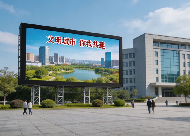 深圳福田某市政广场户外大屏项目.jpg