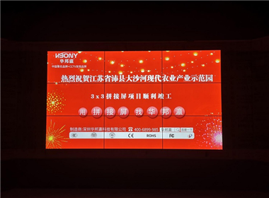 江苏大沙河现代农业产业园拼接屏项目