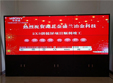 湖北金盛兰冶金科技拼接屏项目