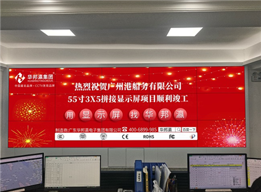 广州港船务公司拼接屏项目