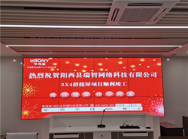 广东瑞智网络液晶拼接屏项目